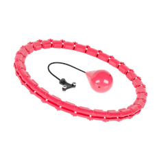 shumee Chytré kolečko na hubnutí Hula Hop s cvočky a závažím, 50 cm, růžové, REBEL ACTIVE