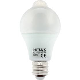 Retlux RLL 317 LED žárovka Classic 8W A60 E27 PIR, teplá bílá 50003802