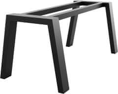 MetaloPro MetaloPro Extreme - Stabile Metall Tischbeine, Schwarz Tischkufen/Tischgestell für Esstisch, Schreibtisch Möbelfüße Beine, Trapez Form – 220x80x72 cm