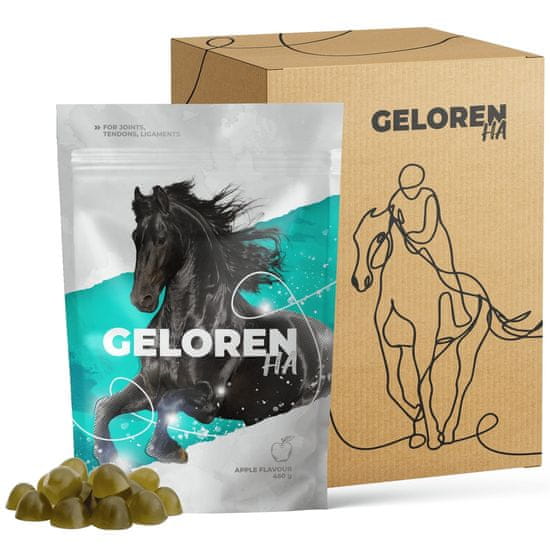 Geloren Geloren Horse HA unikátní doplňková směs, ovocné želé pro koně na klouby 1350g (3 sáčky po 450g)
