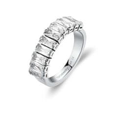 Brosway Třpytivý ocelový prsten se zirkony Desideri BEIA001 (Obvod 54 mm)
