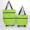 Skládací nákupní taška na kolečkách | FOLDNCARRY Zelená