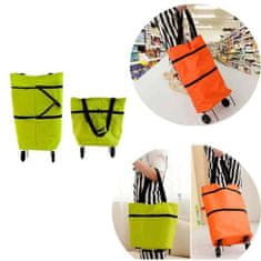 HOME & MARKER® Skládací nákupní taška na kolečkách | FOLDNCARRY Oranžová