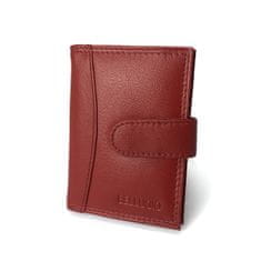 Bellugio Kožená peněženka na karty Bellugio cards,červená