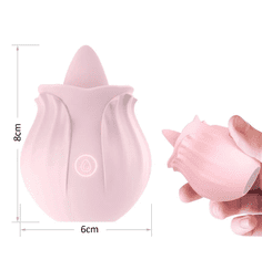 Vibrabate Růže rozkoše - stimulátor klitorisu, lízání kundičky