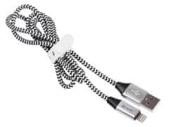 Tracer USB 2.0 iPhone AM - lightning kabel 1,0 m černo-stříbrný