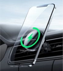 4DAVE Joyroom magnetická bezdrátová MagSafe nabíječka a držák do auta 15W černá