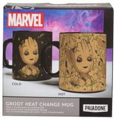 CurePink Proměňovací keramický hrnek Marvel|Guardians Of The Galaxy|Strážci galaxie: Groot (objem 315 ml)