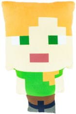 CurePink 3D polštář Minecraft: Alex (17 x 27 cm)