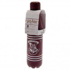 CurePink Nerezová outdoor láhev na pití Harry Potter: Crest & Stripes (objem 550 ml)
