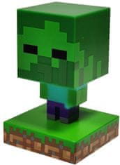 CurePink Dekorativní lampa Minecraft: Zombie (výška 10 cm)