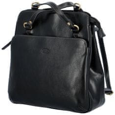 Katana Luxusní dámská kožený kabelko batoh Katana Empathy, černá
