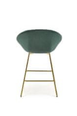 Halmar Barová židle H112 tmavě zelená