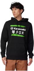 FOX mikina FOX X KAWASAKI Fleece černo-bílo-zelená S