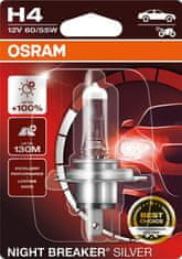 Osram OSRAM H4 12V 60/55W P43t NIGHT BREAKER SILVER plus 100procent 1ks 64193NBS-01B