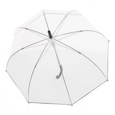 Doppler Nizza Transparent - průhledný dámský holový vystřelovací deštník