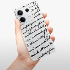 iSaprio Silikonové pouzdro - Handwriting 01 - black pro Xiaomi Redmi Note 13 5G