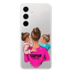 iSaprio Silikonové pouzdro - Super Mama - Two Girls pro Samsung Galaxy S24