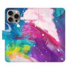 iSaprio Flipové pouzdro - Abstract Paint 05 pro Apple iPhone 15 Pro Max