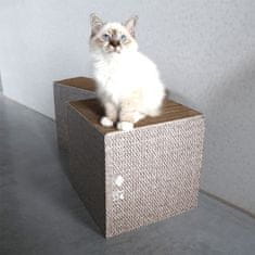 EBI D&D I LOVE HAPPY CATS FREYA Škrábadlo z kartonu pro kočky L 30x30x30cm blok