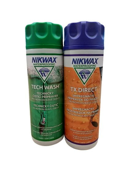 Nikwax sada prací prostředek Tech Wash a impregnace TX.Direct Wash-In (300 + 300 ml)
