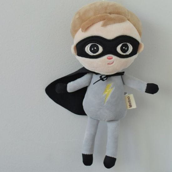 MeeToo Mini hadrová panenka Super Boy - šedá, 22cm