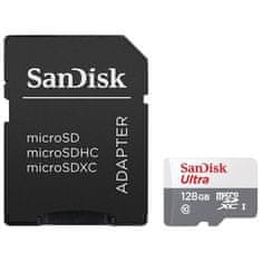 SanDisk Paměťová karta Micro SDXC Ultra Android 128GB UHS-I U1 (100R/ 20W) + adapter
