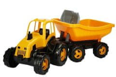 LEBULA Traktorový nakladač s pedály velký 125 cm žlutý