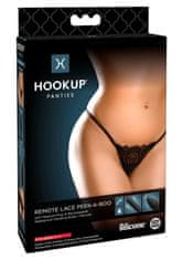 Pipedream Kalhotky Hookup Remote Lace Peek-a-Boo - velikost S-L