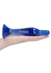 Shots Toys Shots Chrystalino Flask blue skleněné dildo