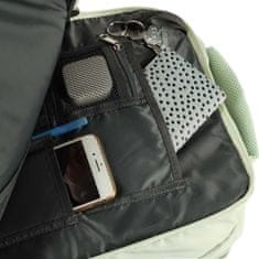 KIK KX4109 Cestovní batoh na notebook rozšiřitelný 26-36L, USB, zelený