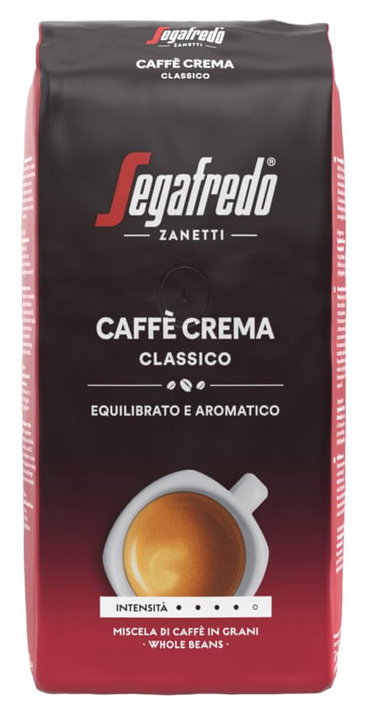 Levně Segafredo Zanetti Caffe Crema Classico 1000 g zrnková