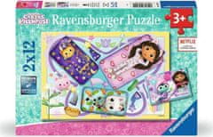 Ravensburger Puzzle Gábinin kouzelný domek 2x12 dílků