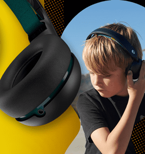  moderní bezdrátová sluchátka skullcandy grom stylové provedení pro děti handsfree kvalitní mikrofon sdílení hudby s kamarádem 