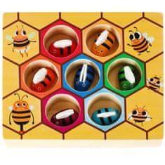 WOWO Interaktivní Vzdělávací Hra Montessori - Včelí Plástev pro Děti