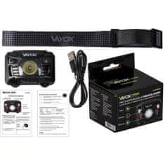 WOWO Dobíjecí LED Čelovka s Pohybovým Senzorem VA0020 od VAYOX