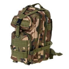 WOWO Taktický turistický batoh s vojenským maskáčovým vzorem, 25L