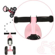 WOWO Růžové Čtyřkolové Běžecké Kolo Trike Fix Tiny pro Děti