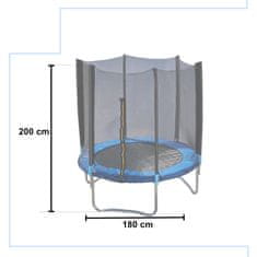 Kiki Zahradní trampolína pro dětí se síťí, 183x220cm