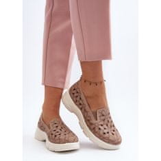 Ažurové dámské boty Pink velikost 40