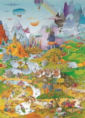 Heye Puzzle Cartoon Classics: Idylka u jezera 1000 dílků