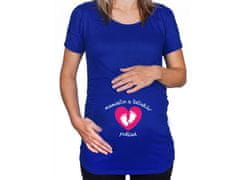 Divja Modré těhotenské tričko Maminčin a tatínkův poklad