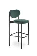 Halmar Barová židle H108 tmavě zelená