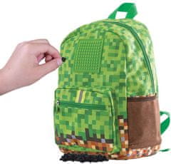 CurePink Školní batoh Minecraft: Game Pixels Camo (objem 14 litrů|27 x 34 x 15 cm)