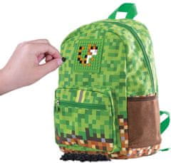CurePink Školní batoh Minecraft: Game Pixels Camo (objem 14 litrů|27 x 34 x 15 cm)