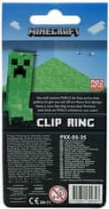 CurePink Přívěsek na klíče Minecraft: Faces (2,5 x 7,5 cm)