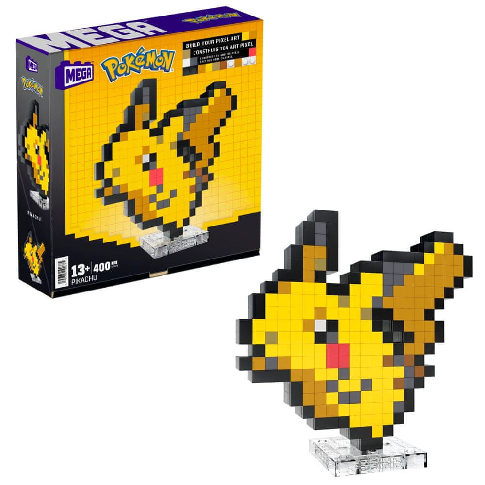 Levně MEGA BLOKS Mega Pokémon pixel art - Pikachu HTH74