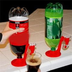 Netscroll Dávkovací nástavec pro nalévání nápojů, snadno připevnitelný kohoutek na lahve, jednoduché dávkování, profesionální bar doma, SodaTap