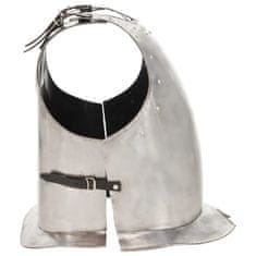 Vidaxl Středověký rytířský kyrys pro LARPy replika stříbro ocel