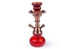 koryworld Vodní dýmka - SHISHA v červené barvě 26cm/2 inhalační hadičky